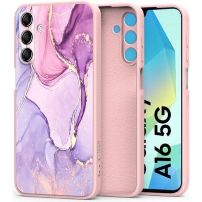Puzdro Tech-Protect Samsung Galaxy A16, Mramor - fialové
