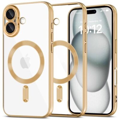 Puzdro Magsafe Shine iPhone 16 - zlat&eacute;
