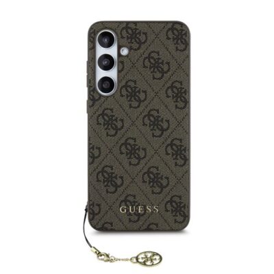 Guess 4G Charm Zadn&iacute; Kryt pro Samsung Galaxy S24 FE Brown
