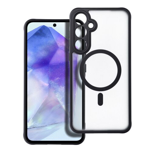 Puzdro Magsafe Matte Clear Samsung Galaxy A55 5G - čierne