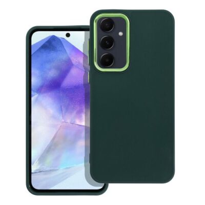 Puzdro Frame TPU Samsung Galaxy A55 5G - zelen&eacute;