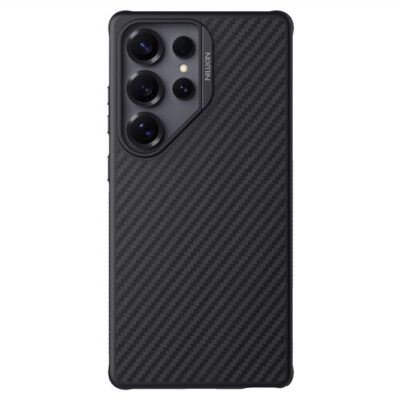Nillkin Synthetic Fiber PRO Magnetic Zadní Kryt pro Samsung Galaxy S25 Ultra Black