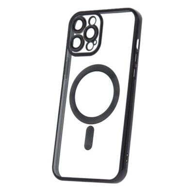 Puzdro Magsafe Shine iPhone 12 Pro Max - čierne