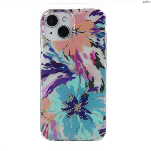 Puzdro IMD Samsung Galaxy A25 5G vzor kvety 2 - transparentné