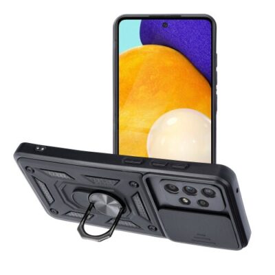 Puzdro Defender Slide Samsung Galaxy A52 4G/A52 5G/A52s 5G - čierne
