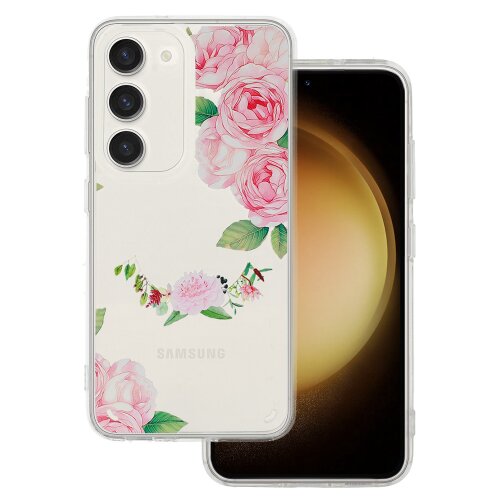 Puzdro Tel Protect Samsung A15 4G/5G, vzor Kvety - transparentné