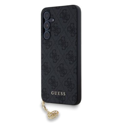 Guess 4G Charms Zadn&iacute; Kryt pro Samsung Galaxy A55 5G Grey