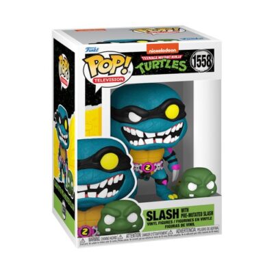 Funko POP! 1558 TMNT S4 Slash & Pre-mutated, turtle Slash