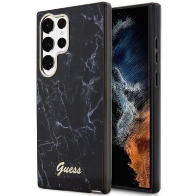 Guess case for Samsung Galaxy S23 GUHCS23SPCUMAK black HC PU/TPU Marble
