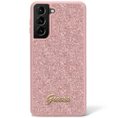 Guess case for Samsung Galaxy S23 GUHCS23SHGGSHP różowy hardcase Glitter Script