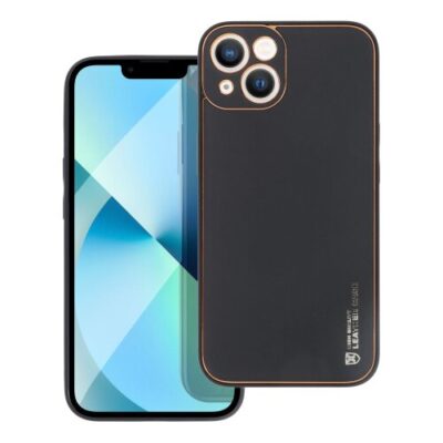 Puzdro Leather TPU iPhone 13 Mini - čierne