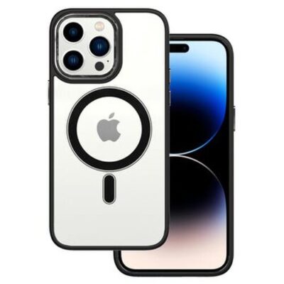 Puzdro Tel Protect Magsafe Clear iPhone 13 - čierne