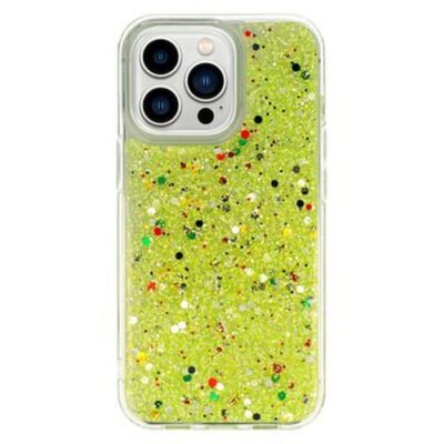 Puzdro Idear W23 iPhone 14 Pro, trblietkavé - zlaté
