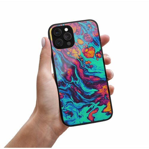 Puzdro s motívom iPhone 13 - Abstraktné farby