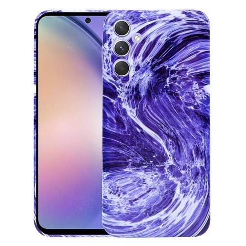 Puzdro Marble Samsung Galaxy A54 5G - fialové