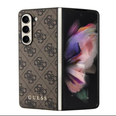 Guess 4G Charms Zadn&iacute; Kryt pro Samsung Galaxy Z Fold 5 Brown