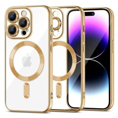 Puzdro Magsafe Shine iPhone 15 Pro - zlat&eacute;