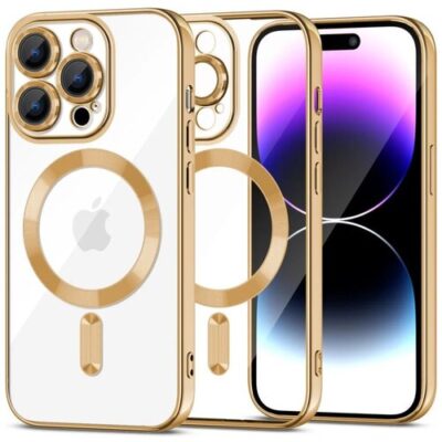 Puzdro Magsafe Shine iPhone 15 Pro Max - zlat&eacute;