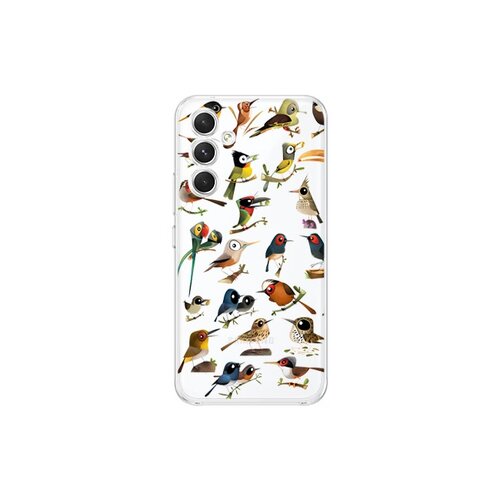 Puzdro Fun TPU iPhone 7/8/SE 2020/SE 2022, vtáčiky - biele