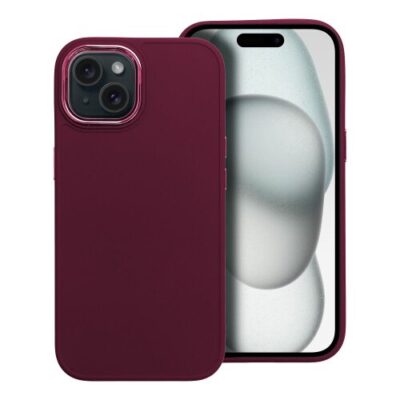 Puzdro Frame TPU iPhone 15 - fialov&eacute;
