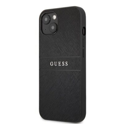 Puzdro Guess GUHCP13MPSASBBK PU Leather Saffiano iPhone 13 - čierne