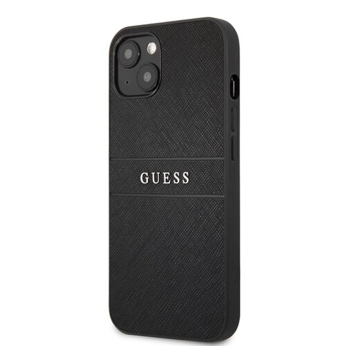 Puzdro Guess GUHCP13MPSASBBK PU Leather Saffiano iPhone 13 - čierne