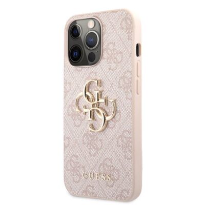 Puzdro Guess GUHCP13X4GMGPI PU 4G Metal Logo iPhone 13 Pro Max - ružov&eacute;