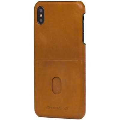 Puzdro Dbramante Tune iPhone XS Max, kožené - hnedé