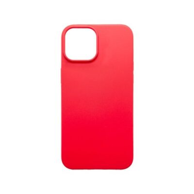 Puzdro mobilNET iPhone 14, silik&oacute;nov&eacute; - červen&eacute;
