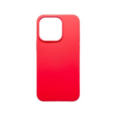 Puzdro mobilNET iPhone 14 Pro, silik&oacute;nov&eacute; - červen&eacute;