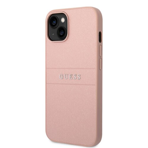 Puzdro Guess PU Leather Saffiano iPhone 14 Plus - ružové