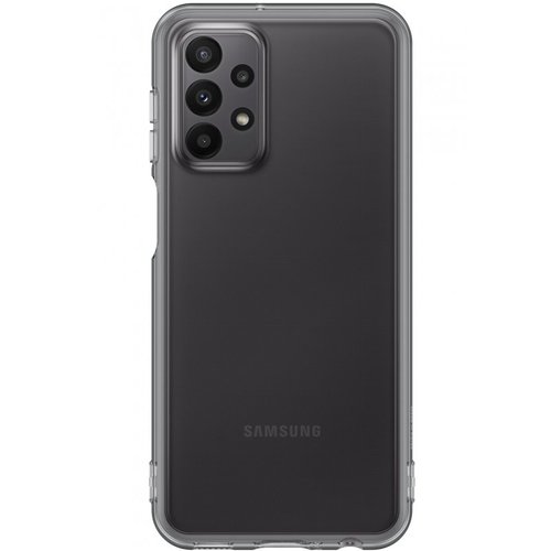 Puzdro EF-QA235TBE Samsung Soft Clear Galaxy A23 5G - čierne