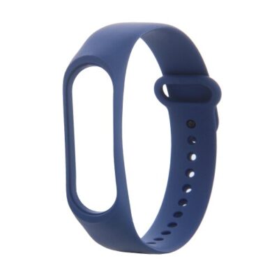 N&aacute;ramok pre Xiaomi Mi Band 3/4, silik&oacute;nov&yacute; - tmavo-modr&yacute;