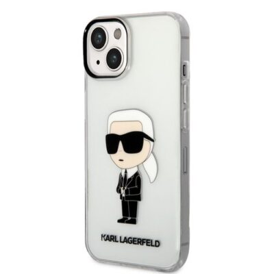 Puzdro Karl Lagerfeld IML Ikonik NFT iPhone 14 Plus - transparentné