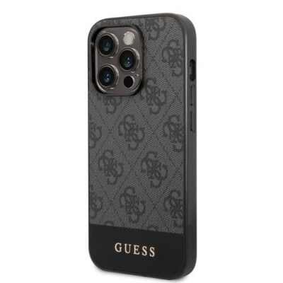 Guess 4G Stripe Zadn&iacute; Kryt pro iPhone 14 Pro Grey