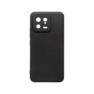 Puzdro mobilNET Xiaomi 13, silik&oacute;nov&eacute; - čierne