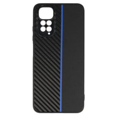 Puzdro Tel Protect Leather Carbon Xiaomi Redmi Note 11 Pro - čierno modr&eacute;