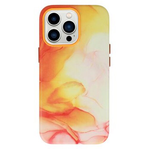 Puzdro Leather Ink iPhone 11 - žlto oranžové