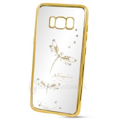 Puzdro Diamond TPU Samsung Galaxy S8 G950 dragonfly - zlat&eacute;