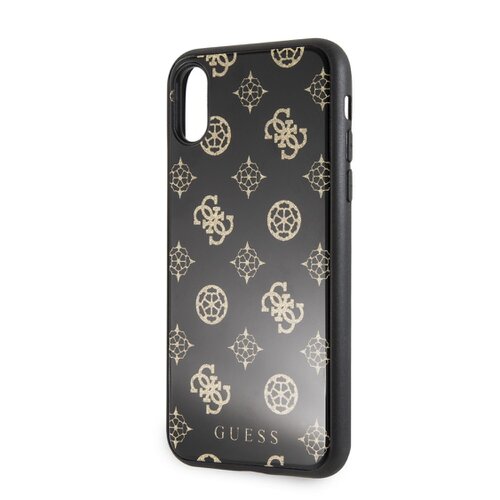 Puzdro Guess iPhone X/XS GUHCPXTGGPBK silikónové - čierne