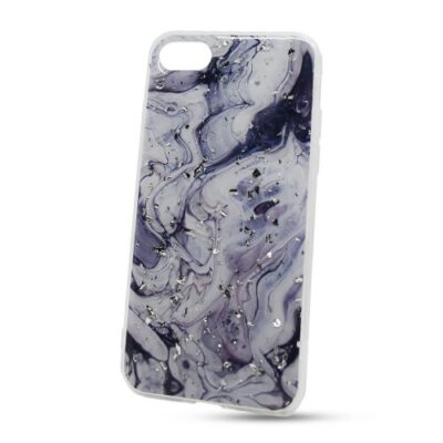 Puzdro Vennus Marble TPU iPhone 7/8 vzor 2 - čierno-siv&eacute;
