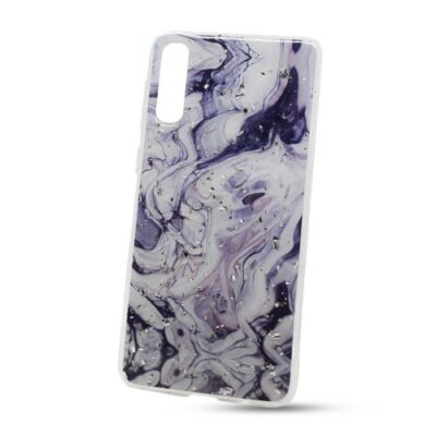 Puzdro Vennus Marble TPU Samsung Galaxy A30s/A50 A505 vzor 2 - čierno-siv&eacute;