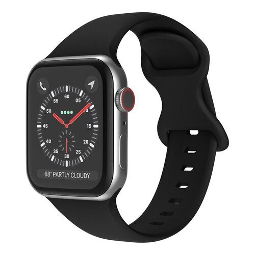 mobilNET silikónový remienok na Apple Watch, 38-41mm (S), čierny