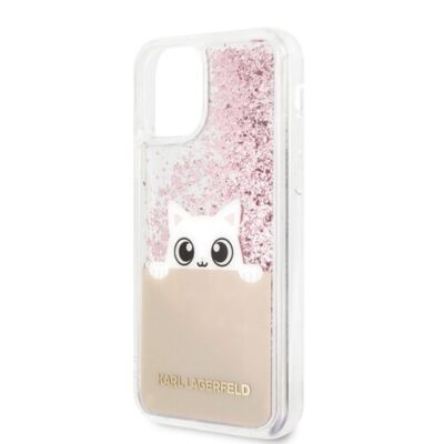 Puzdro Karl Lagerfeld pre iPhone 11 Pro Max KLHCN65PABGNU silik&oacute;nov&eacute;, ružov&eacute;