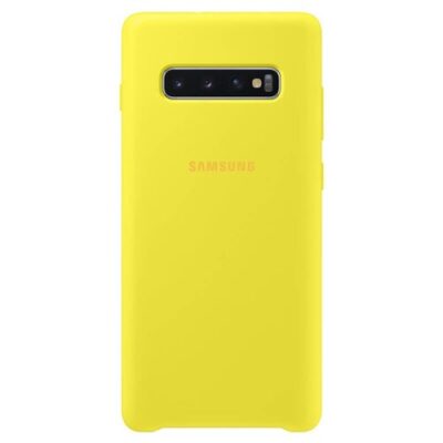 Puzdro Original Silicone Cover EF-PG975TY Samsung  Galaxy S10+ G975 - žlt&eacute;