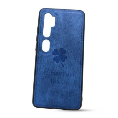 Puzdro Design TPU Xiaomi Mi Note 10 vzor Lucky - tmavo modré