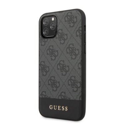 Puzdro Guess iPhone 11 GUHCN61G4GLGR silik&oacute;nov&eacute; - siv&eacute;