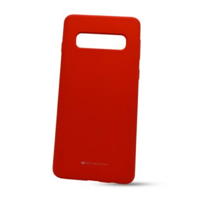 Puzdro Mercury Silicone TPU Samsung Galaxy S10 G973 - červen&eacute;
