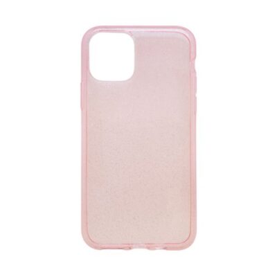 Silik&oacute;nov&eacute; puzdro Crystal iPhone 11 ružov&eacute;