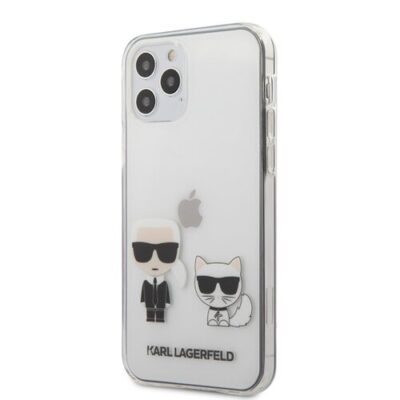 Puzdro Karl Lagerfeld pre iPhone 12/12 Pro (6.1) KLHCP12MCKTR silik&oacute;nov&eacute;, transparentn&eacute;
